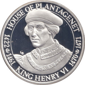 2002 20 CROWNS SILVER PROOF KING HENRY VI - WOR - Cambridgeshire Coins