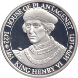 2002 20 CROWNS SILVER PROOF KING HENRY VI - WOR - Cambridgeshire Coins