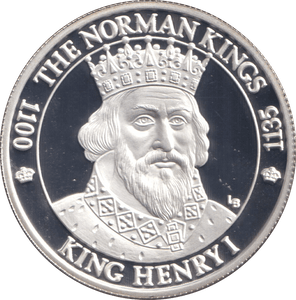 2002 20 CROWNS SILVER PROOF KING HENRY - WOR - Cambridgeshire Coins