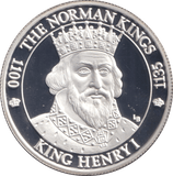 2002 20 CROWNS SILVER PROOF KING HENRY - WOR - Cambridgeshire Coins