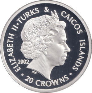2002 20 CROWNS SILVER PROOF KING HENRY - WOR - Cambridgeshire Coins