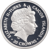 2002 20 CROWNS SILVER PROOF KING HENRY - WOR - Cambridgeshire Coins