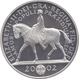 2002 £5 GOLDEN JUBILEE OF QUEEN ELIZABETH II SILVER PROOF - £5 Silver Proof - Cambridgeshire Coins