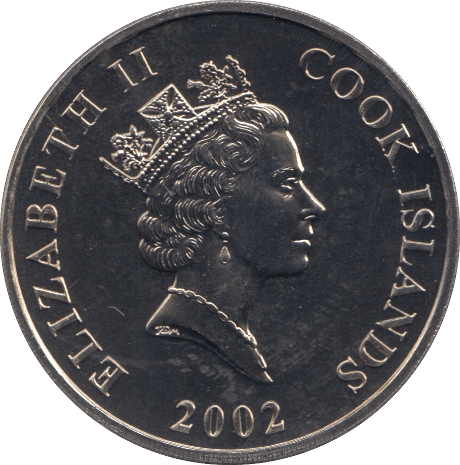 2002 50 CENTS LIBERATION COIN COOK ISLANDS F120 - CROWN - Cambridgeshire Coins