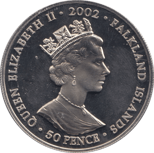 2002 50 PENCE FALKLAND ISLANDS F313 - CROWN - Cambridgeshire Coins