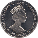 2002 50 PENCE FALKLAND ISLANDS F313 - CROWN - Cambridgeshire Coins