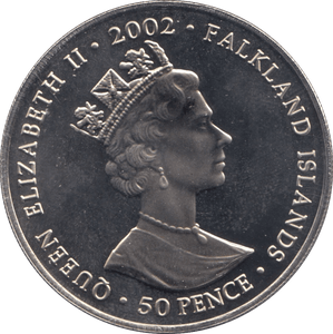 2002 50 PENCE FALKLAND ISLANDS F388 - CROWN - Cambridgeshire Coins
