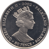 2002 50 PENCE FALKLAND ISLANDS F405 - CROWN - Cambridgeshire Coins