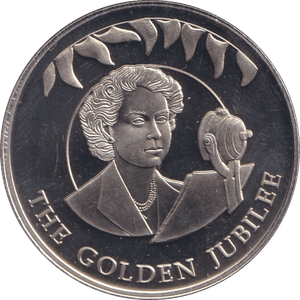2002 50 PENCE FALKLAND ISLANDS - THE GOLDEN JUBILEE 1 - WORLD COINS - Cambridgeshire Coins