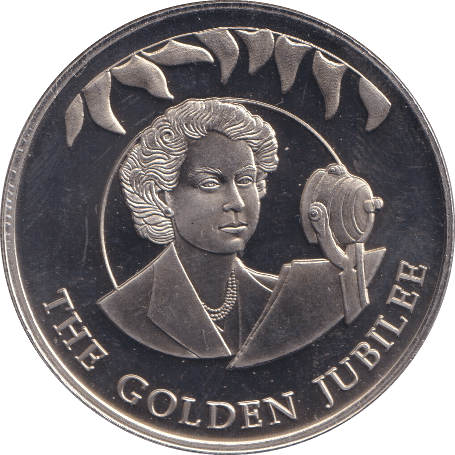 2002 50 PENCE FALKLAND ISLANDS - THE GOLDEN JUBILEE 1 - WORLD COINS - Cambridgeshire Coins