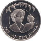 2002 50 PENCE FALKLAND ISLANDS - THE GOLDEN JUBILEE 1 - WORLD COINS - Cambridgeshire Coins