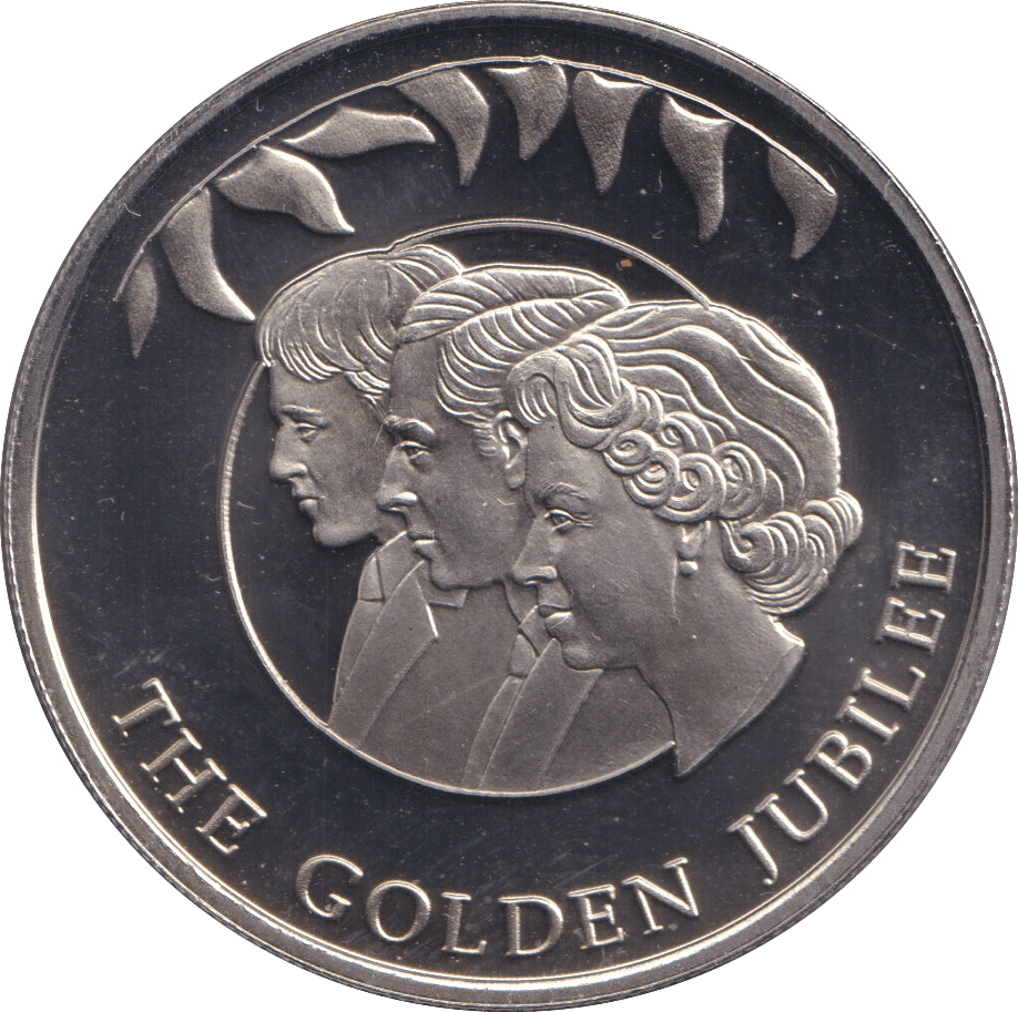 2002 50 PENCE FALKLAND ISLANDS - THE GOLDEN JUBILEE 2 - WORLD COINS - Cambridgeshire Coins