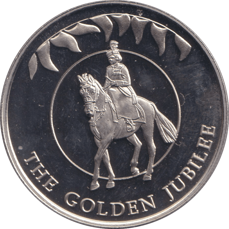 2002 50 PENCE FALKLAND ISLANDS - THE GOLDEN JUBILEE 3 - WORLD COINS - Cambridgeshire Coins