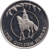 2002 50 PENCE FALKLAND ISLANDS - THE GOLDEN JUBILEE 3 - WORLD COINS - Cambridgeshire Coins