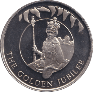 2002 50 PENCE FALKLAND ISLANDS - THE GOLDEN JUBILEE 4 - WORLD COINS - Cambridgeshire Coins