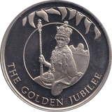 2002 50 PENCE FALKLAND ISLANDS - THE GOLDEN JUBILEE 4 - WORLD COINS - Cambridgeshire Coins
