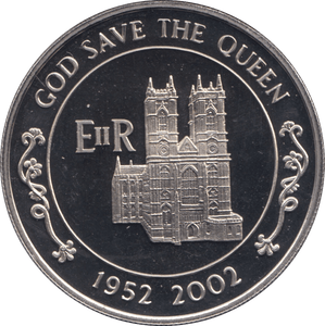 2002 50 PENCE GOD SAVE THE QUEEN COIN ASCENSION ISLANDS F121 - CROWN - Cambridgeshire Coins