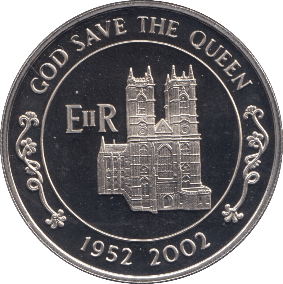 2002 50 PENCE GOD SAVE THE QUEEN COIN ASCENSION ISLANDS F121 - CROWN - Cambridgeshire Coins