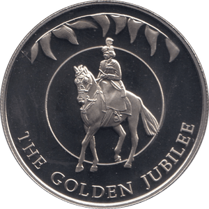 2002 50 PENCE GOLDEN JUBILEE COIN FALKLAND ISLANDS F122 - CROWN - Cambridgeshire Coins