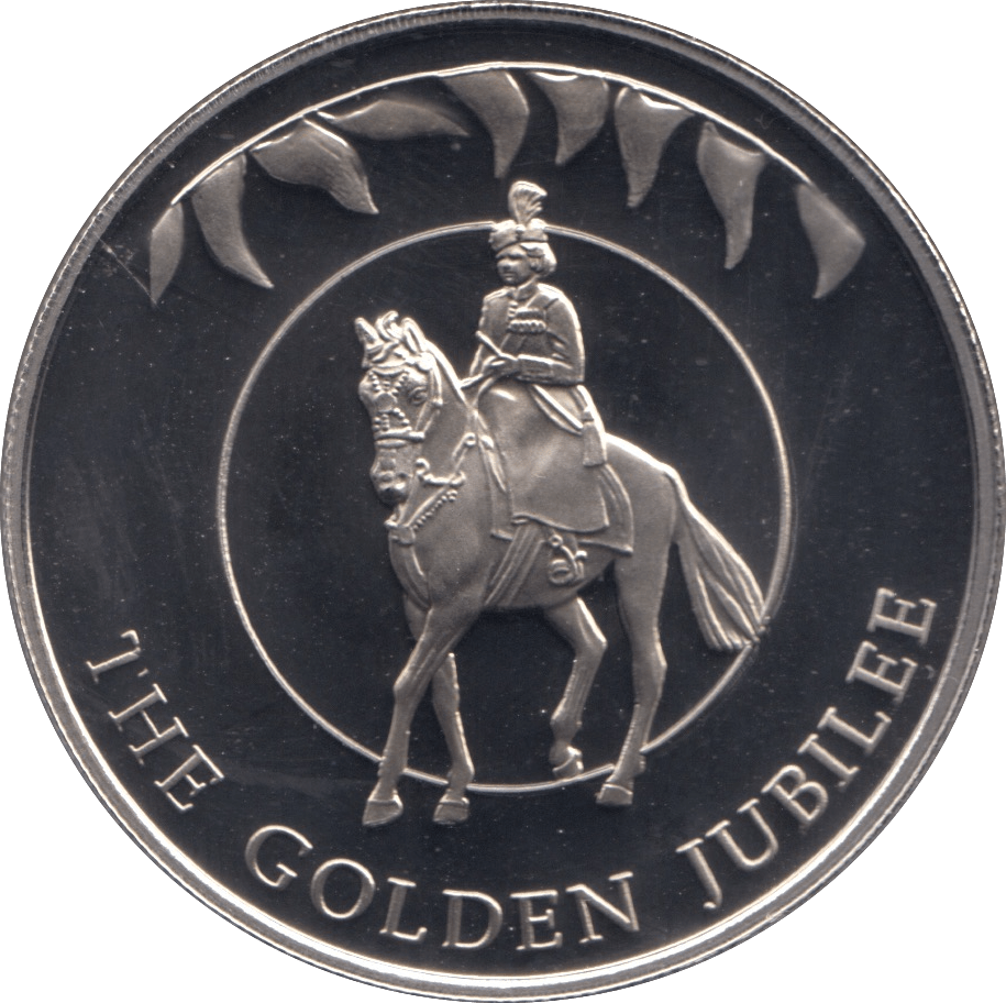 2002 50 PENCE GOLDEN JUBILEE COIN FALKLAND ISLANDS F122 - CROWN - Cambridgeshire Coins