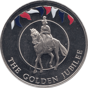 2002 50 PENCE GOLDEN JUBILEE COIN FALKLAND ISLANDS F580 - WORLD COINS - Cambridgeshire Coins