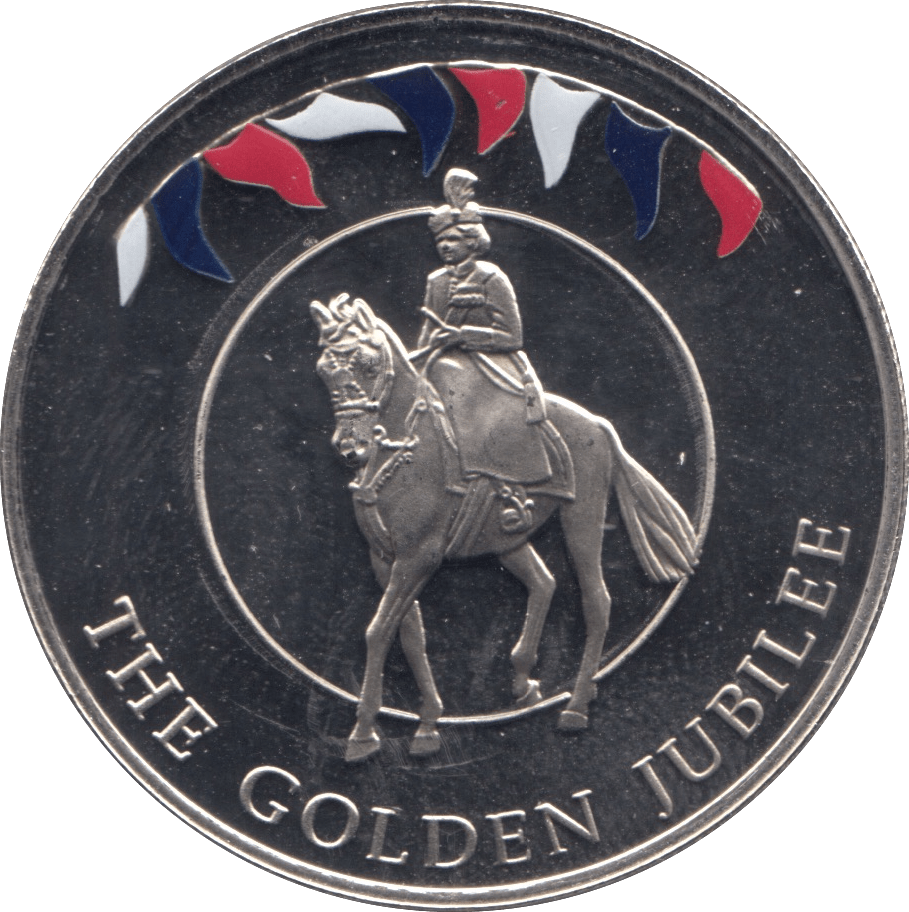 2002 50 PENCE GOLDEN JUBILEE COIN FALKLAND ISLANDS F580 - WORLD COINS - Cambridgeshire Coins