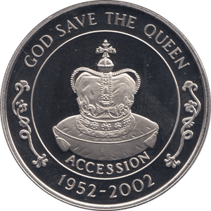 2002 50 PENCE QUEEN ELIZABETH GOLDEN JUBILEE ST. HELENA F566 - WORLD COINS - Cambridgeshire Coins