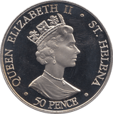 2002 50 PENCE QUEEN ELIZABETH GOLDEN JUBILEE ST. HELENA F579 - WORLD COINS - Cambridgeshire Coins