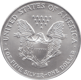 2002 AMERICAN EAGLE SILVER DOLLAR 1 OZ FINE SILVER USA - SILVER WORLD COINS - Cambridgeshire Coins
