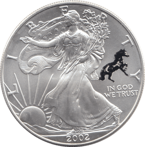 2002 AMERICAN EAGLE SILVER DOLLAR 1 OZ FINE SILVER - WORLD COINS - Cambridgeshire Coins