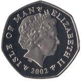 2002 CHRISTMAS 50P SCROOGE ISLE OF MAN ( PROOF ) 'BB' - 50P CHRISTMAS COINS - Cambridgeshire Coins