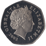 2002 CHRISTMAS 50P WISE MEN GIBRALTAR ( PROOF ) 'BB' - 50P CHRISTMAS COINS - Cambridgeshire Coins