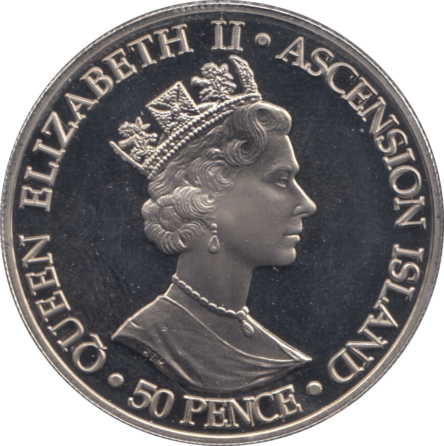 2002 FIFTY PENCE ASCENSION ISLANDS F411 - WORLD COINS - Cambridgeshire Coins