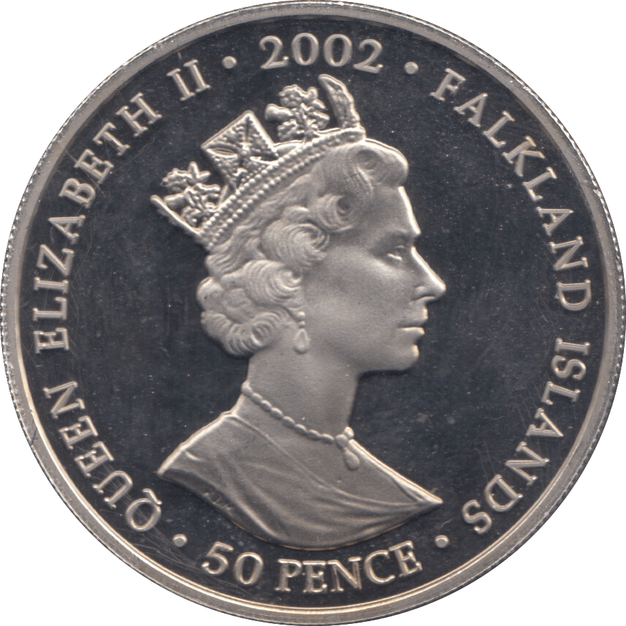 2002 FIFTY PENCE FALKLAND ISLANDS F417 - WORLD COINS - Cambridgeshire Coins