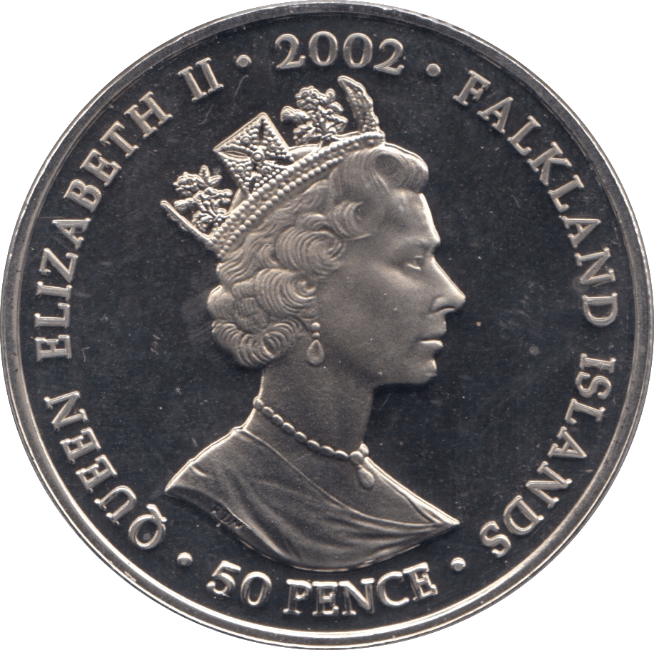 2002 FIFTY PENCE FALKLAND ISLANDS F516 - WORLD COINS - Cambridgeshire Coins