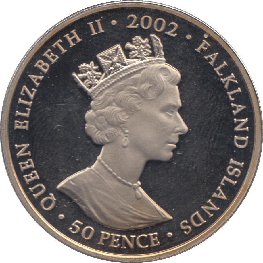 2002 FIFTY PENCE FALKLAND ISLANDS F578 - WORLD COINS - Cambridgeshire Coins