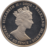 2002 FIFTY PENCE FALKLAND ISLANDS F578 - WORLD COINS - Cambridgeshire Coins