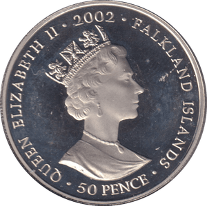 2002 FIFTY PENCE FALKLAND ISLANDS - 50p BU - Cambridgeshire Coins