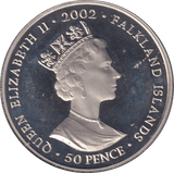 2002 FIFTY PENCE FALKLAND ISLANDS - 50p BU - Cambridgeshire Coins