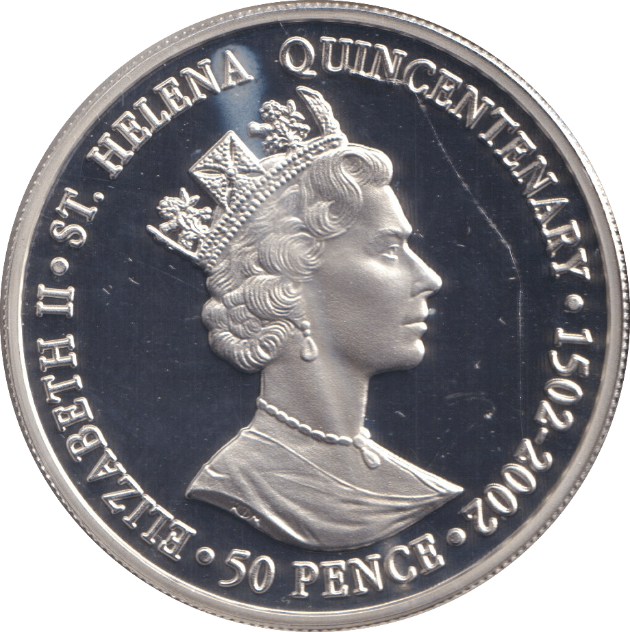 2002 FIFTY PENCE SILVER PROOF ROYAL VISIT - SILVER WORLD COINS - Cambridgeshire Coins