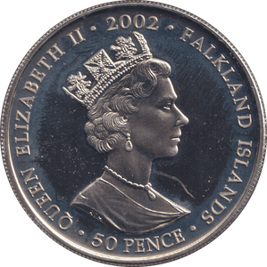 2002 FIFTY PENCE THE GOLDEN JUBILEE - WORLD COINS - Cambridgeshire Coins