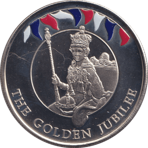 2002 FIFTY PENCE THE GOLDEN JUBILEE - WORLD COINS - Cambridgeshire Coins
