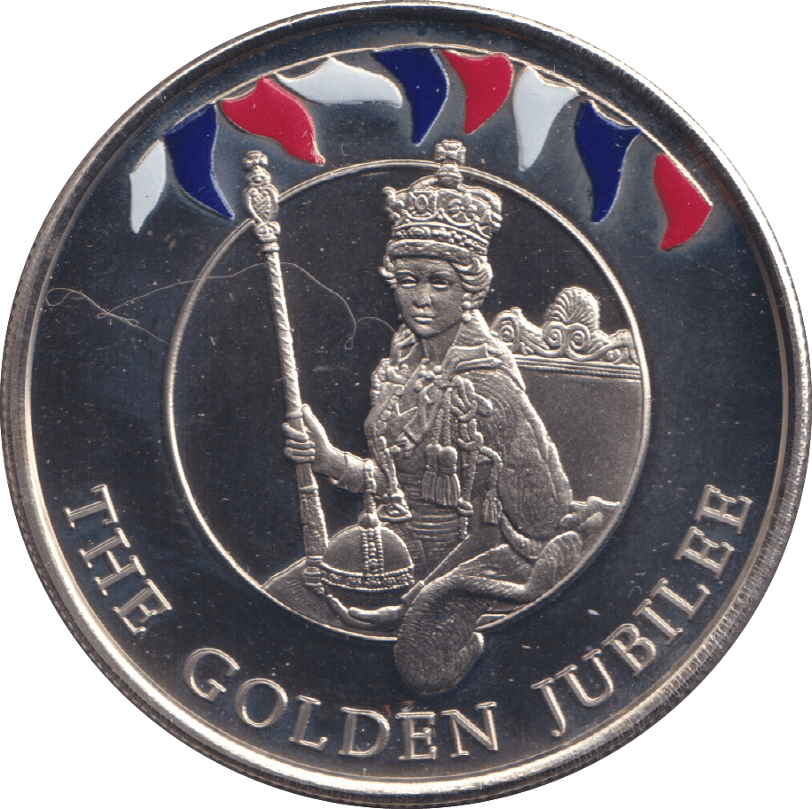 2002 FIFTY PENCE THE GOLDEN JUBILEE - WORLD COINS - Cambridgeshire Coins