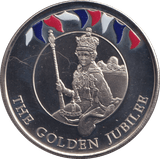 2002 FIFTY PENCE THE GOLDEN JUBILEE - WORLD COINS - Cambridgeshire Coins