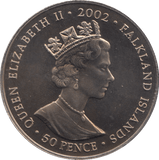 2002 FIFTY PENCE - WORLD COINS - Cambridgeshire Coins