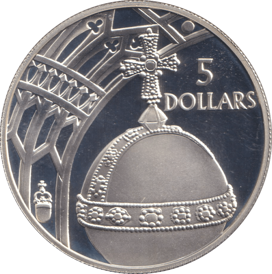 2002 FIVE DOLLAR ( PROOF ) - WORLD COINS - Cambridgeshire Coins