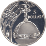 2002 FIVE DOLLAR ( PROOF ) - WORLD COINS - Cambridgeshire Coins