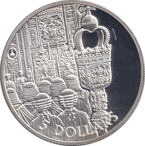 2002 FIVE DOLLARS ( PROOF ) - WORLD COINS - Cambridgeshire Coins