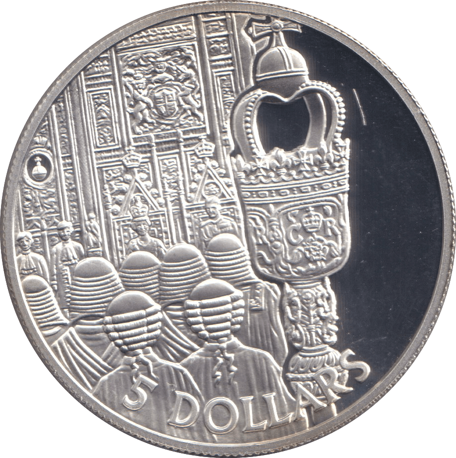 2002 FIVE DOLLARS ( PROOF ) - WORLD COINS - Cambridgeshire Coins