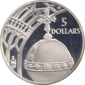 2002 FIVE DOLLARS SILVER PROOF SOLOMON ISLANDS - SILVER WORLD COINS - Cambridgeshire Coins